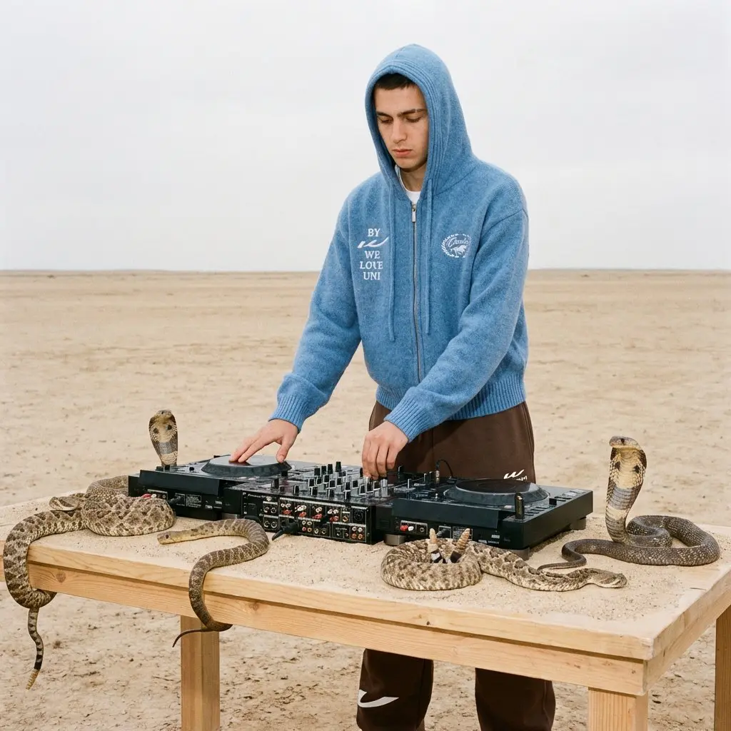 Editorial fashion campaign shot in the desert